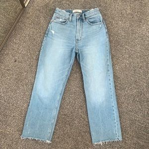 Abercrombie & Fitch Ankle Straight Ultra High Rise